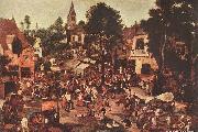 BRUEGHEL, Pieter the Younger Village Feast oil painting reproduction